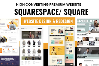 build squarespace website ecommerce websitelanding page square online store SEO