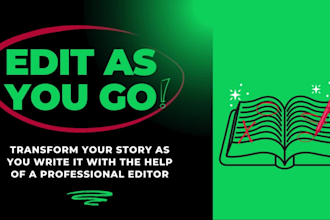 work with you to improve and perfect your book as you go