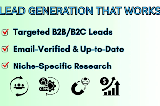 be your expert sales closer, generate quality leads and sales script