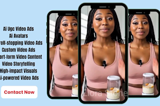 do ai ugc short videos ads tiktok facebook instagram shopify reels commercial