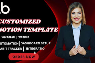 create custom notion templates, dashboards, and workspace systems