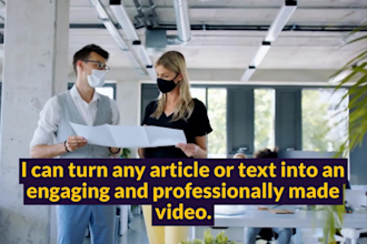 convert article to video with voice over