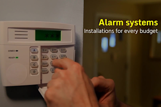 create a home security, security service promo video