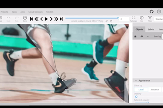 annotate, label and track your basketball, soccer and football videos
