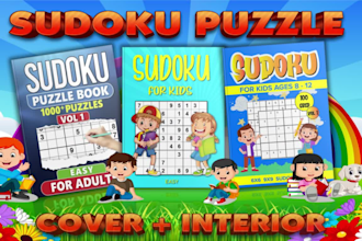 do word search sudoku crossword number search puzzle activity book for kdp