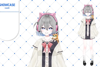 design and rig live2d vtuber model, 2d vtuber commission,live2d streaming avatar