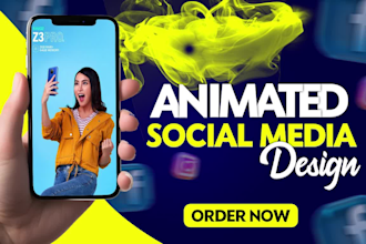 design animation social media post, GIF animation, post ads, post animation
