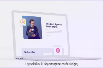 design a stunning squarespace website for your business or personal brand