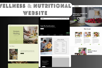 design and develop a powerful wellness and nutrition squarespace website