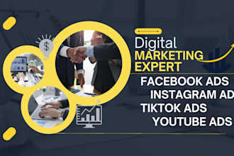 manage and optimize your ads on facebook, tiktok, instagram, linkedin, youtube