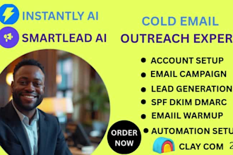 email warmup instantly ai cold emaii outreach smartlead email campaign clay com