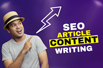 do SEO artical content writer quality work