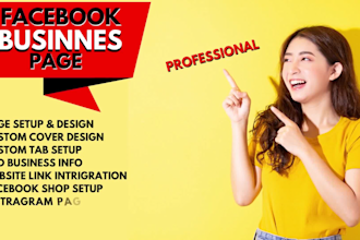 do facebook business page creation and setup professionally