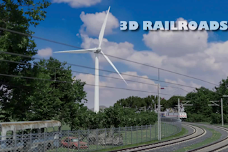 do 3d industrial animation 3d railway train animation video technical animation