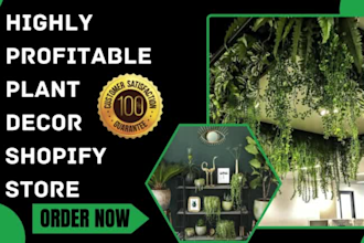 design indoor plants flower home decor farming minecraft shopify store website