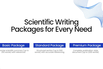 do professional scientific writing in biology, biochemistry, and immunology