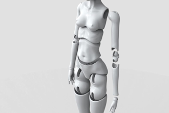do 3d ball jointed articulated model, bjd toy, doll, flexi model, 3d printing