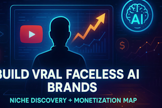 build viral faceless ai video brands with niche research and monetization map