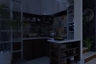 create interior design, 3d rendering and sketchup modeling