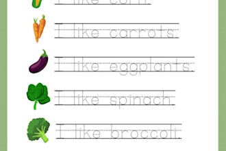 worksheet and book design for kids