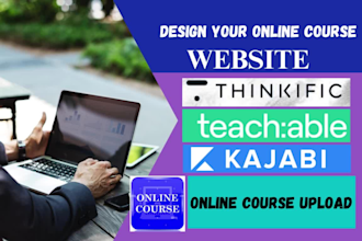 teachable online course upload do salesfunnel landingpage on teachable thinkific