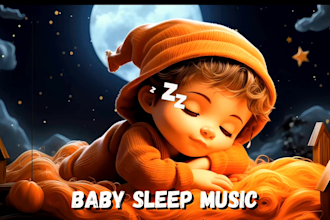 create 1 hour to 10 hours long bedtime lullaby videos with SEO