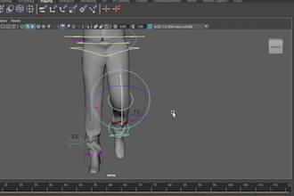 weight painting, rig and fix, 3d control rig, mesh, retopology using anysoftware