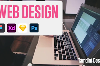 design UI UX figma landing page design