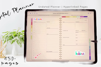 design digital, planners and journals for  etsy, goodnotes