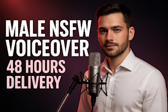 record a sexy male erotic boyfriend nsfw voice acting deep anime voiceover asmr