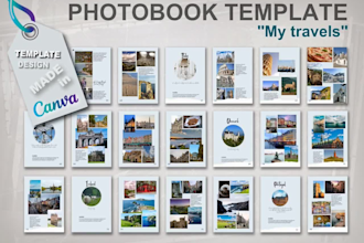 design ebook travel guide, flip book, picture book, editable form, trifold canva