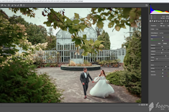 do family and wedding photo editing with photo color grading
