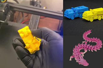 do 3d articulated animal model flexi 3d toy for 3d printing without support