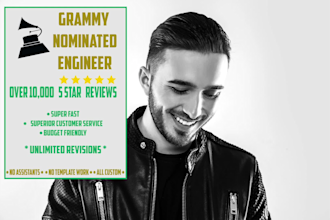 as a grammy nominated engineer, clean and remove noise on your vocal
