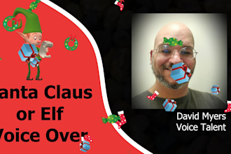 record a santa claus or elf voice over