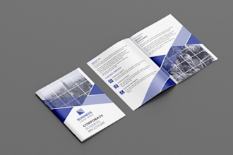 design corporate flyer, bifold and trifold design