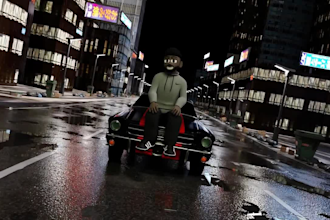 create realistic 2d 3d animated music video