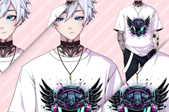 design and rigging your vtuber model live2d in anime style