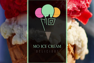 design minimal logo for music, cake, caffee and pottery