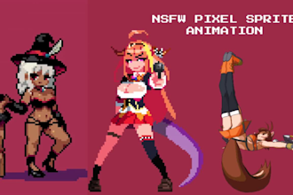 make pixel character animation nsfw pixel sprite animation video game rpg maker