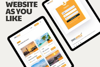develop a modern responsive frontend website using react