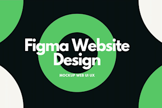 figma website design, mockup web UI UX, landing page