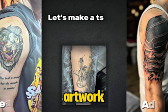 professionally create a tattoo cover up design just for you