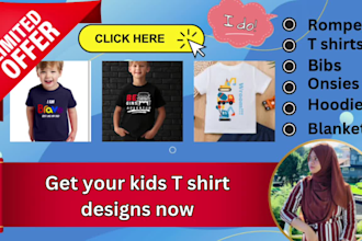 create unique baby kids t shirt designs