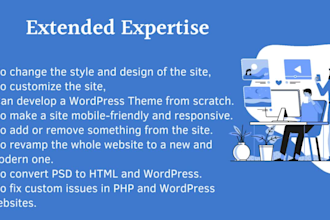 fix,edit,write html,css,php,wordpress and javascript