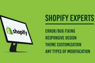 set up your shopify issues with customize theme