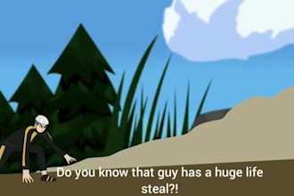 do 2d fighting animation, 2d anime fight,2d anime style,2d manga style animation