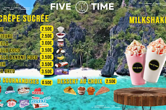 design digital menu screen TV menu for restaurant TV menu