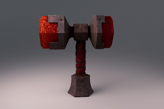 create hard surface 3d assets for games and animations