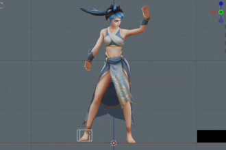 rig 3d characters for animation and game engines in blender